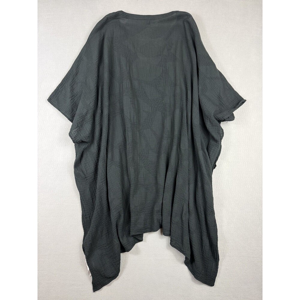 Banana Republic 100% Cotton Gauze Swimsuit Cover Up Kaftan Black M/L - Picture 2 of 9
